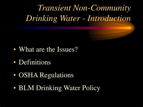 well water vs city water|non transient non community water supply.